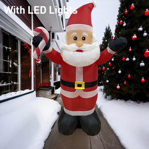 Gonfiabile <span class=keywords><strong>da</strong></span> 48 pollici/60 pollici/72 pollici/84 pollici/96 pollici Babbo Natale per la decorazione del giardino di Natale con luci a LED forniture Decorative - Product Image 5