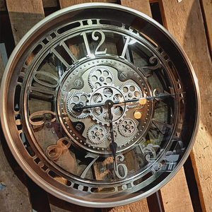 Tempo infinito 21 pollici metallo rame orologi in movimento ingranaggio <span class=keywords><strong>orologio</strong></span> da <span class=keywords><strong>parete</strong></span> per la casa soggiorno decorazione <span class=keywords><strong>orologio</strong></span> da <span class=keywords><strong>parete</strong></span> ingranaggio mobile - Product Image 1