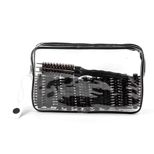 Cepillo de pelo con cerdas de jabalí, Logo de salón de madera, redondo, fuerte, nailon, con cabezas desmontables, <span class=keywords><strong>Amazon</strong></span> - Product Image 6