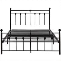 Tomyniki moderne Vintage Style victorien Double King Sizes cadre de lit en métal jailli latte en laiton brossé moulages fer pour hôtels