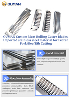 Ou Man Technology OEM para Cuchilla de Corte 2D, Cuchilla para Cortar Huesos, 1 Año de Garantía, Probada y Certificada para Carne Congelada, Cordero y Pollo