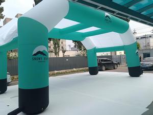 Gapura Inflatable Komersial Berkualitas Tinggi untuk Kompetisi, Inflatable Iklan Tahan Air dari Bahan Oxford untuk Garis Start Finish Bersepeda - Product Image 6