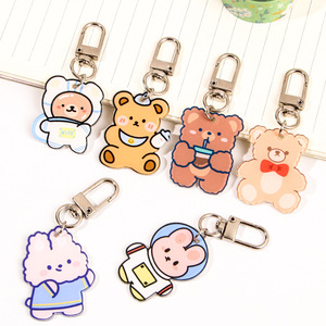 Bán buôn cá nhân mini Acrylic Keychain nhà máy thực hiện dễ thương tùy chỉnh thiết kế in kỹ thuật số trên vật liệu nhựa Kawaii quyến rũ - Product Image 1