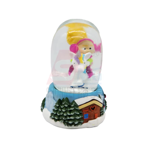 Kit d'ornement de globe d'eau Prince <span class=keywords><strong>licorne</strong></span> en forme de coeur romantique boule à neige en résine scintillante pour anniversaire de mariage saint valentin - Product Image 2