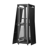 Armoire de serveur à 4 roulettes 16U 18u 22u 26u 32u 36u 42u Armoire de réseau en acier laminé à froid verrouillable de 19 pouces fourniture d'usine