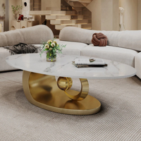 Tables basses convertibles mobiles de style rétro en marbre et métal, simples, nordiques, portables, luxueuses et modernes pour le salon, le chevet