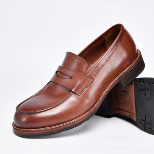 Chaussures décontractées pour hommes en cuir véritable luxueuses, semelles antidérapantes, douces, respirantes, légères, personnalisables, imprimés animaliers d'automne - Product Image 5