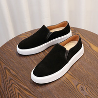 Nouveaux Mocassins Homme en Daim Véritable Grande Taille Chaussures de Conduite à Enfiler Style Décontracté Extérieur Usage Quotidien