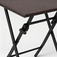 Table carrée pliante légère et portable pour balcon extérieur, anti-rouille, étanche, 23,62 pouces, prix de gros