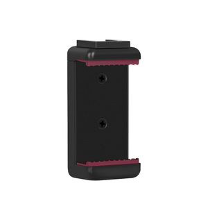 Suporte Ajustável para Smartphone com Clipe, Furos Duplos de Parafuso 1/4'' e Cold Shoe, Montagem Universal para Tripé de Celular para Vlogging - Product Image 1