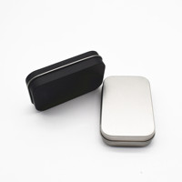 Boîte à cigares en fer blanc de sécurité Boîte rectangulaire en métal avec couvercle à charnière pour un emballage sécurisé