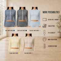 Veste de yoga rayée en polaire double face pour femme, nouvelle collection automne, col montant, coupe ajustée, vêtement de sport