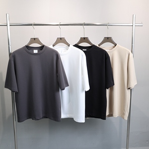 เสื้อยืดผู้ชายไซส์ใหญ่ สีพื้น ผ้าโพลีเอสเตอร์/คอตตอน แขนสั้น คอกลม ลำลอง ผ้าเจอร์ซีย์ถัก เป็นมิตรกับสิ่งแวดล้อม ระบายอากาศได้ดี ทรงหลวม - Product Image 1