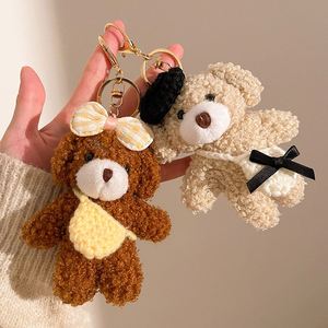 <b>Cute</b> Plush <b>Bear</b> Pendant Adorable Car Bag Hanger Charm Soft Plush Keychain for Women Girls - Product Image 3