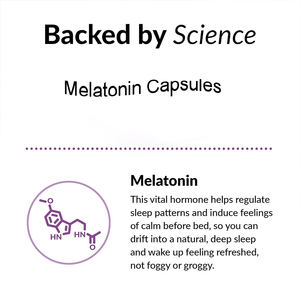 Cápsulas de <span class=keywords><strong>melatonina</strong></span> de etiqueta privada para un buen sueño Suplemento sanitario OEM Cápsula de sueño de <span class=keywords><strong>melatonina</strong></span> para dormir fuerte - Product Image 6