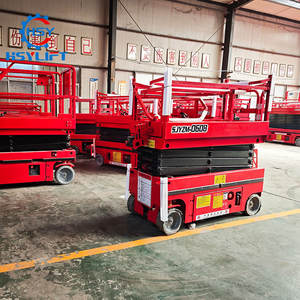 รถยกแบบกรรไกรเคลื่อนที่ ขนาด <span class=keywords><strong>6</strong></span> ม., 8 ม., 10 ม. แบบเตี้ย รับน้ำหนัก 300 กก., 320 กก., 500 กก. สำหรับสายการบรรจุภัณฑ์ - Product Image 5