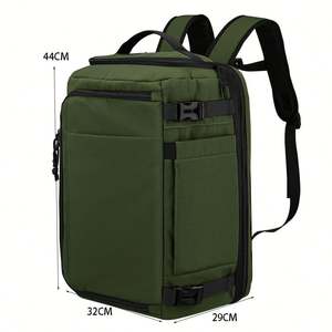 Mochila de Viaje Multifuncional Impermeable de Mezclilla, Resistente al Desgaste, Expandible, con Compartimento Profundo para Laptop - Product Image 2