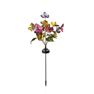 Solar Butterfly Garden <b>Light</b> <b>Led</b> Colorful Outdoor Decor Water Resistant Free Standing - Product Image 5