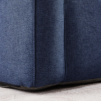 Canapé gonflable moderne en PVC écologique bleu avec pompe à air intégrée pour salon, chambre à coucher, extérieur, jardin