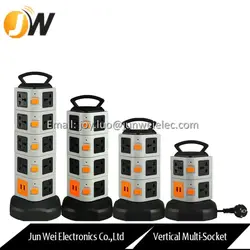 Factory Sale New Products Upgraded Vertical Extension Lead Multi Power <strong>Plug</strong> Strip <strong>Tower</strong> With USB ports - Product Image 3