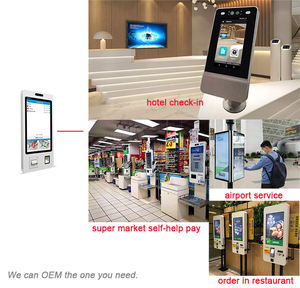 Macdoland KFCまたはタッチ付きファーストフードメモディスプレイ用の32インチFreestandiingセルフレストラン注文機セルフサービスキオスク - Product Image 6