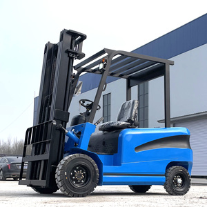 Chariot élévateur 3 tonnes à quatre roues pour manutention en entrepôt, chargement et déchargement, avec batterie neuve - Product Image 1