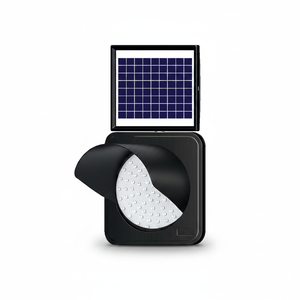 Luz de Advertencia de Tráfico LED Solar de 300 mm con Reflector Blanco, Material de Aluminio y Plástico PC - Product Image 2