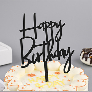 Décoration de gâteau en acrylique pour joyeux anniversaire - Product Image 3