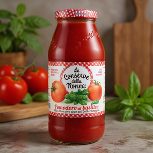 Conserve Della Nonna 500g Salsa per Insalata Confezione da 12 Pezzi Gusti Pomodoro e Basilico - Product Image 3