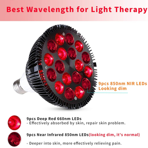 <span class=keywords><strong>Luz</strong></span> de terapia roja 660nm y 850nm 54W Lámpara de fisioterapia de belleza para el cuidado de la piel para aliviar el dolor de las articulaciones musculares Luces infrarrojas Led DE LA PIEL - Product Image 3