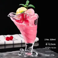 Bols en verre d'été créatifs pour le thé au lait, boissons froides, jus, autres boissons