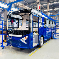 DAOD Nouveau Jeepney Électrique LHD 26 Places Sièges Longs en Banc Face à Face Mini Bus 250km Bus Urbain Transport Public