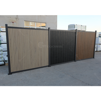Vente d'usine Clôture en composite bois-plastique ignifuge Clôture de jardin pour l'intimité Extérieur