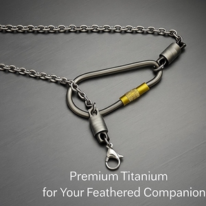 Energinox ringan tahan lama aman Hypoallergenic Premium Titanium hewan peliharaan burung bayan tali burung kakatua kaki rantai pergelangan kaki - Product Image 5