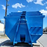 Conteneur de traitement des déchets à crochet de levage de 25 yards, bac de transport industriel pour déchets, conteneur à crochet de levage avec câble