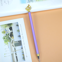 Crayon Éternel de Luxe avec Embout Lapin Lunaire 3D, Crayon Métallique Sans Encre à Usure Infinie pour l'École, le Bureau, la Papeterie et les Cadeaux