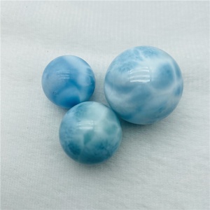 Piedra Preciosa Decorativa, Cristal Curativo, Venta al por Mayor, Esferas de Larimar Natural Talladas a Mano, Pulimentadas, Azules, 1-3cm, Tendencia de Moda, Ángel - Product Image 4