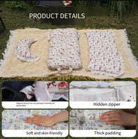 Coussin et barrière pour poussette pour animaux de compagnie JXANRY, ensemble trois pièces - Coton pur, épaissi, chaud, anti-salissures pour chats et chiens
