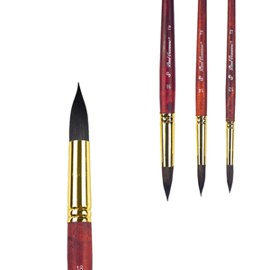 Pincel Redondo Profesional para Acuarela <span class=keywords><strong>Paul</strong></span> Cézanne con Pelo Animal Mixto y Mango de Madera para Artistas - Product Image 4