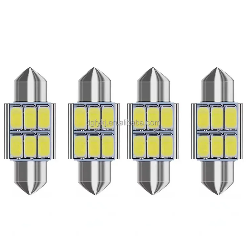 Werksfertige LED-Leseleuchte mit doppelt-spitzen-Design 5630-6SMD stufenlose Entschlüsselung Dachlizenz Rückseitelampen 12 V Fahrzeuge