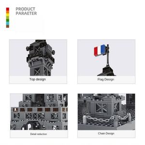 Bloques de Construcción de la Torre Eiffel, Juguete en Miniatura de Arquitectura Francesa Famosa, Modelo Creativo de Construcción, Venta al por Mayor - Product Image 4