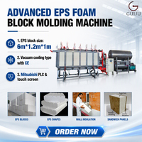 Machine de moulage automatique de blocs de mousse EPS GUIJU avec commande PLC pour la production de panneaux muraux extérieurs SIP en polystyrène EPS