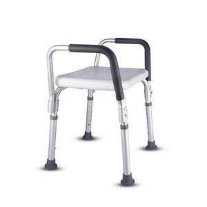 Tabouret de douche Rongfu en alliage d'aluminium 49x41x81 cm avec dossier antidérapant, équipement de sécurité pour la salle de bain - Product Image 4