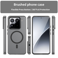 Funda Protectora Magnética Esmerilada Multicolor para Teléfono Móvil Femenino, Compatible con 15 Pro, de Lujo, Resistente a Golpes, Ajuste 100% Perfecto