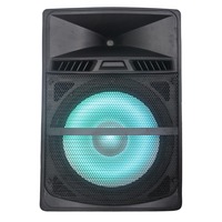 Système de cinéma maison de 18 pouces, audio, musique, chanson, super puissant avec prise en charge du microphone USB sans fil, haut-parleurs portables sur chariot