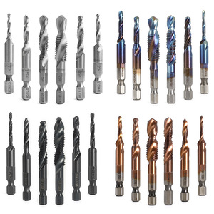High Speed Steel Composite Tap M35 Co Nitride Blue Coat Drilling Tapping Chamfering <b>Tool</b> - Product Image 5