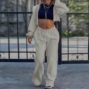 Комплект из 2 предметов: спортивные штаны и толстовка с капюшоном на молнии - Product Image 5