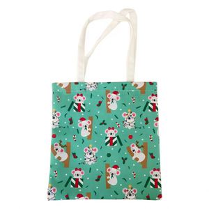 Sac fourre-tout en coton à imprimé animal personnalisé, grande capacité, toile recyclable pour les voyages en plein air - Product Image 3