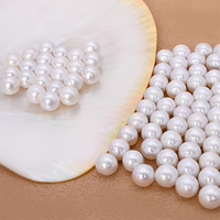 Perles rondes naturelles d'eau douce 3A 4A de 7-8 mm en vrac pour la fabrication de bijoux DIY, colliers, bracelets, boucles d'oreilles