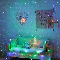 Guirlandes lumineuses LED pour fenêtre, rideau de lumières de Noël 3x3m, pour la maison, la chambre, le jardin, les mariages, les fêtes, les décorations de Noël